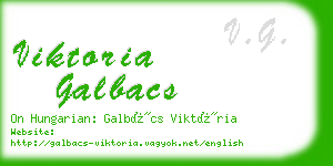 viktoria galbacs business card